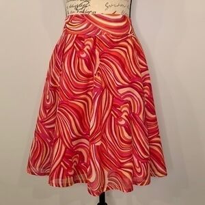 Etcetera silk cotton blend full skirt fully lined 6